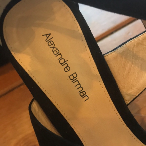 Alexandre Birman black suede wedges - Picture 4 of 7